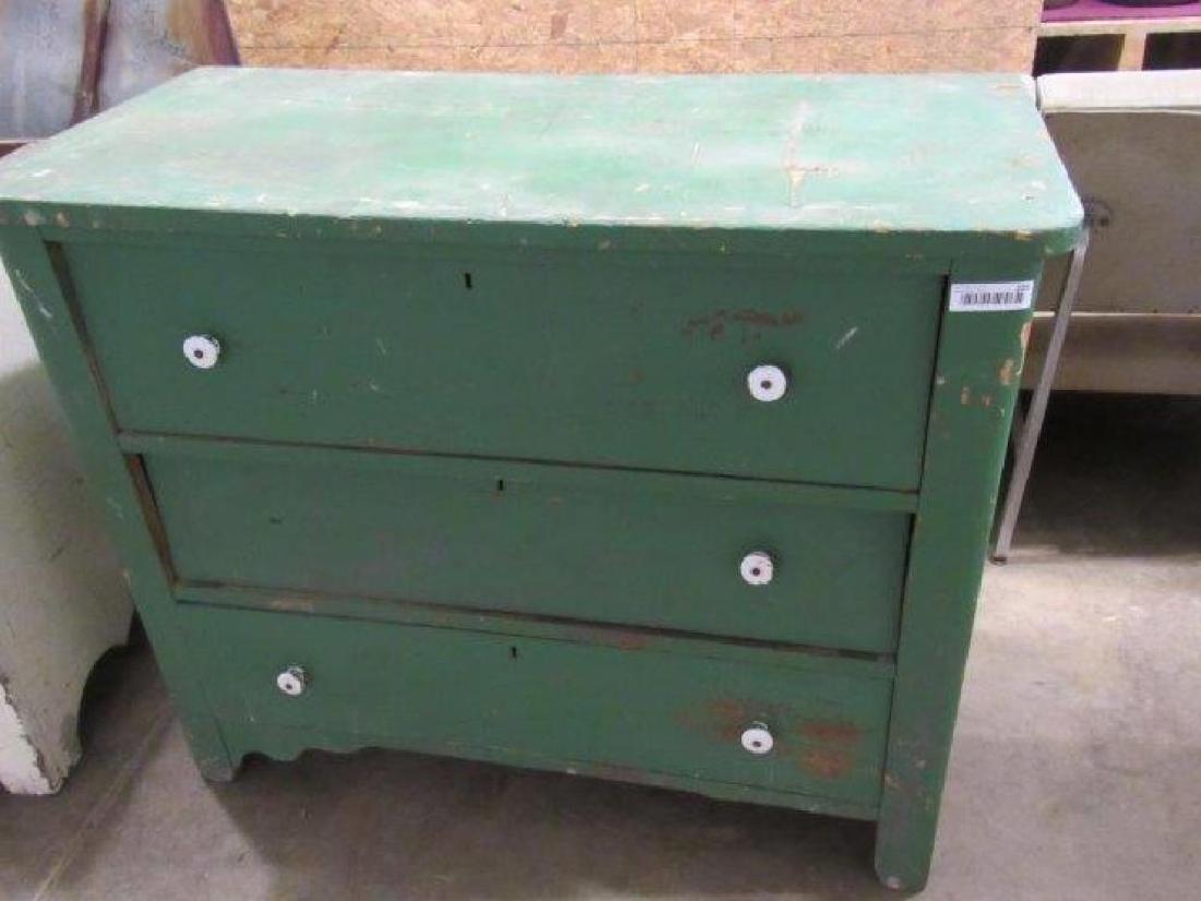 Primitive Green Painted Chest Of Drawers Feb 02 2019 Atlee