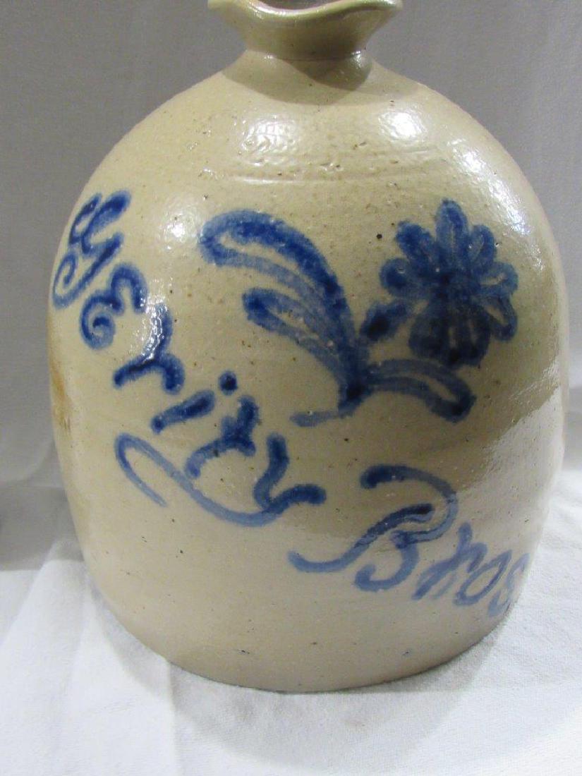 Gerity Bros. Jug w/ Daisy & script: Gerity Bros. Jug w/ Daisy & script EW Farrington is maker. Elmira, NY. A few small flakes on spout.