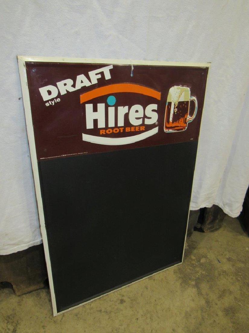 Hires Root Beer menu board: Hires Root Beer menu board 19 1/2 x 28
