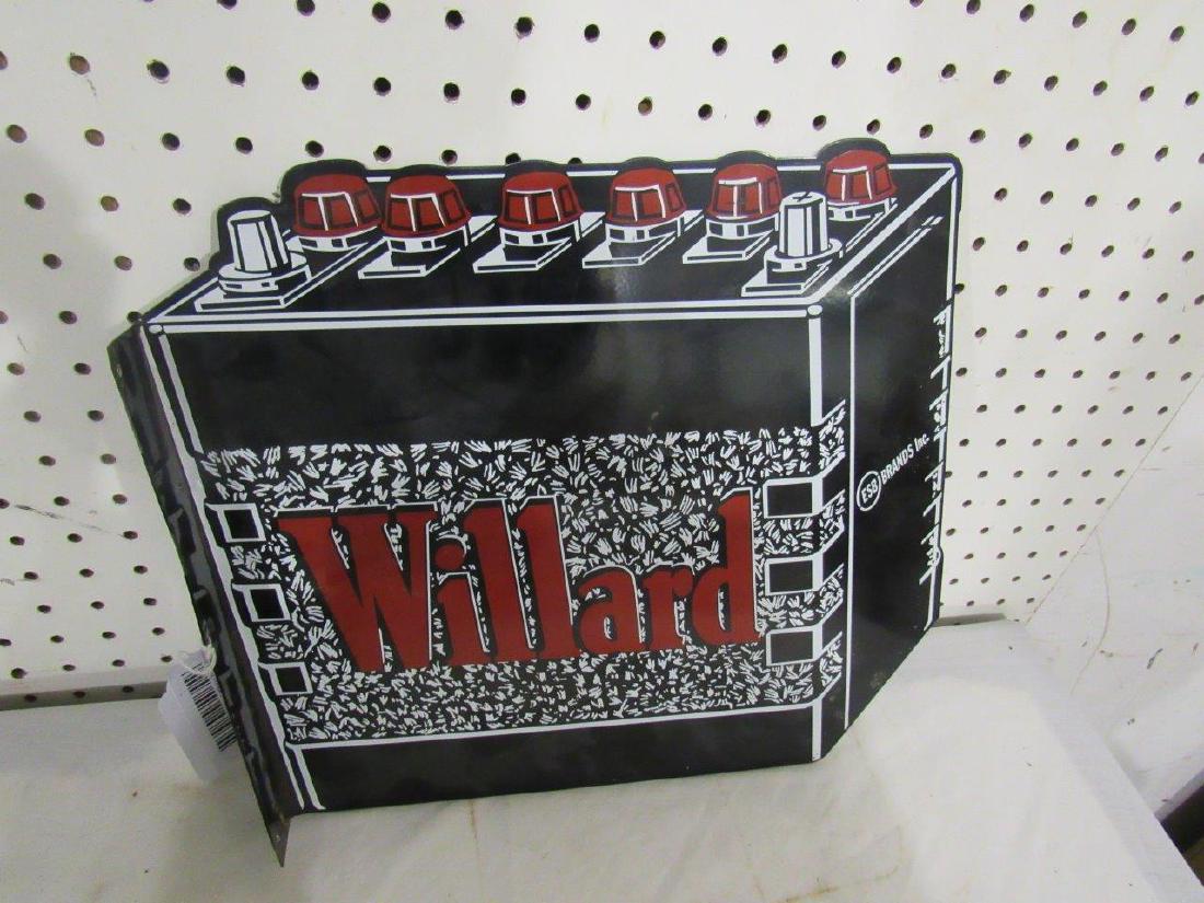DST die cut Willard batteries flange sign (1 of 3)