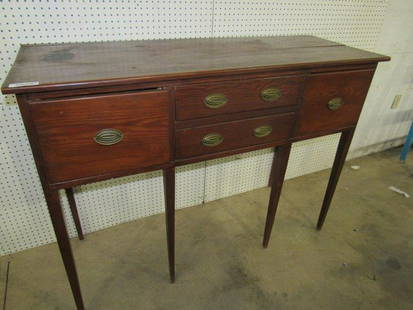 Rare Early Southern American Huntboard with Federal: Rare early southern American huntboard with federal pulls. Impeccable style. 56" w x 21.5" d x 42" h