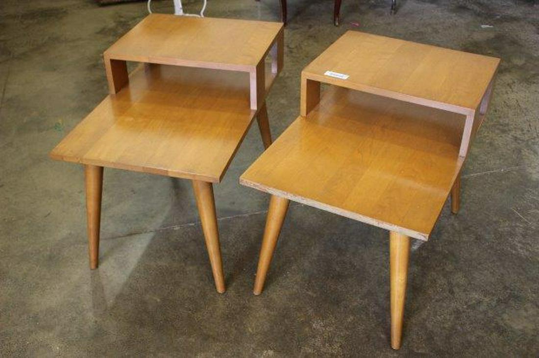 Pair of Conant Ball mid century modern end tables (1 of 4)