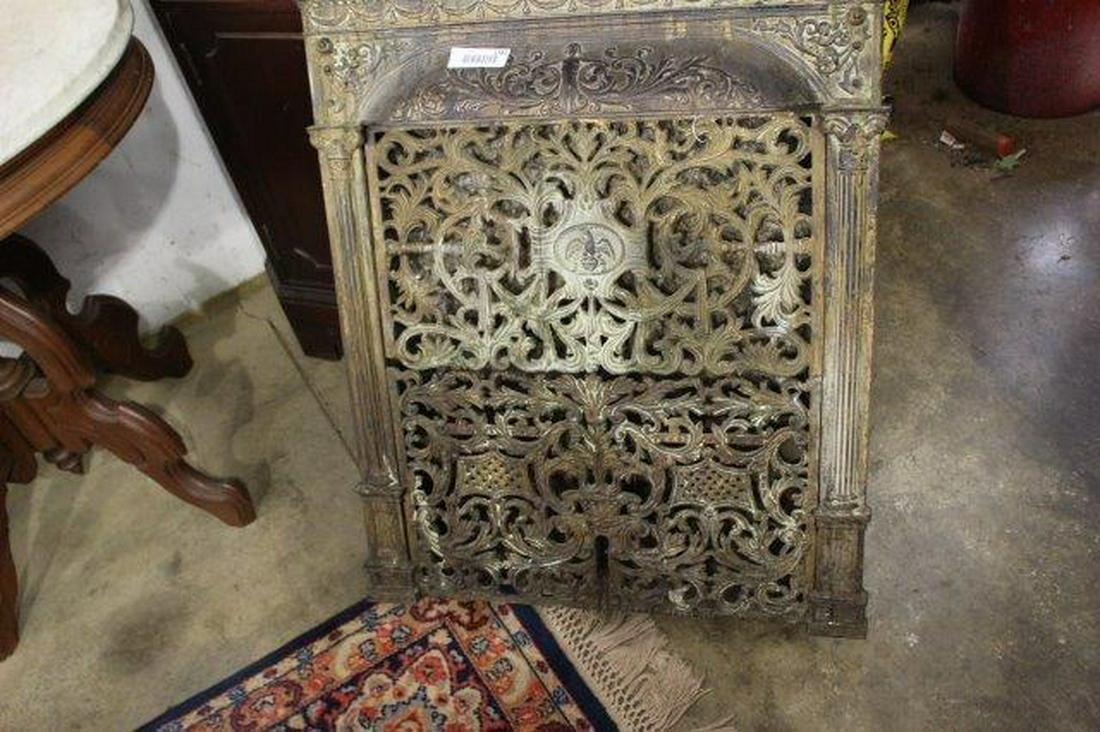Ornate 19th century fire place insert (1 of 6)