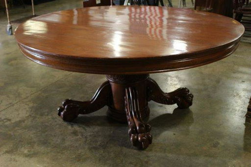 Mive Early American Oak Claw Foot Table Mive Early American Oak Claw Foot Table