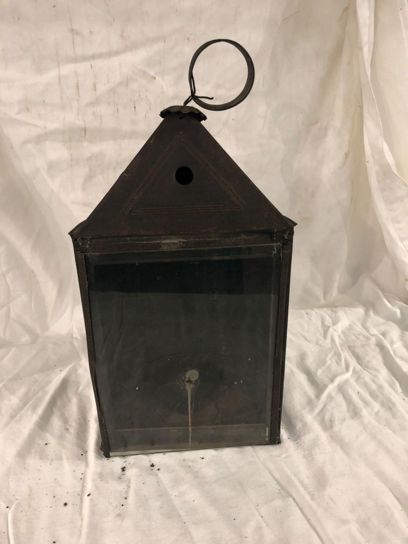 Early primitive metal candle lantern (1 of 4)