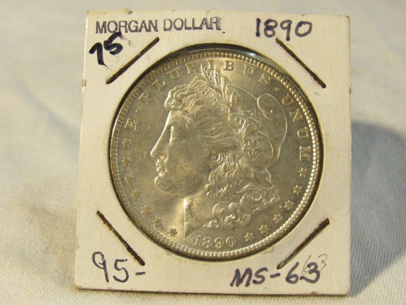 1890 Morgan Dollar UNC (1 of 3)