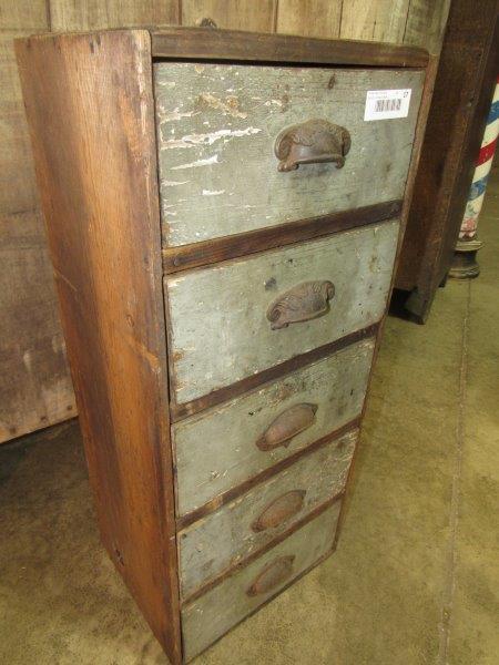 Primitive Five Drawer Apothecary Cabinet (1 of 3)