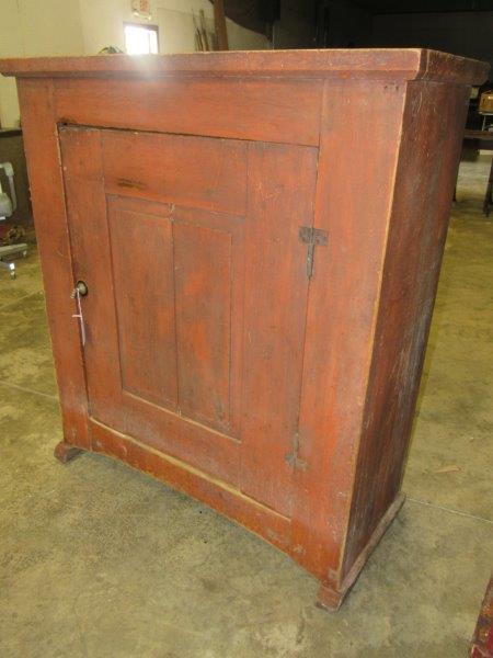 Great Early Primitive Painted Dovetailed Cabinet (1 of 7)