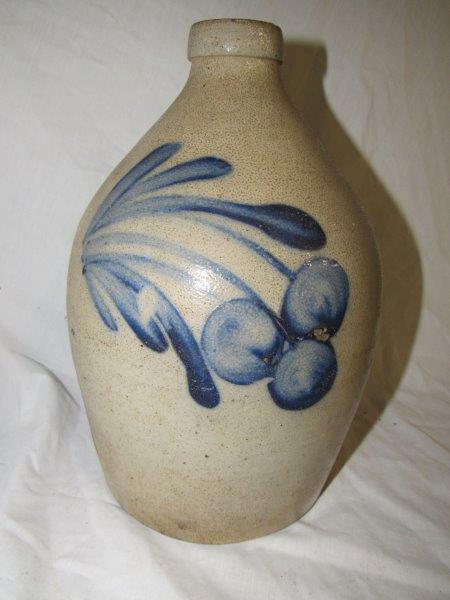 Cobalt Decorated Stoneware Jug (1 of 5)