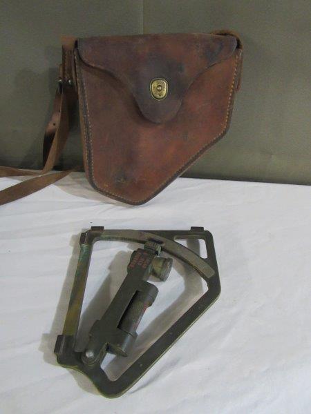 WWII U.S. Army Quadrant Gunnner clinometer level w/ (1 of 8)