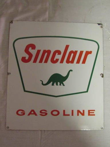 Sinclair Gasoline Porcelain Pump Plate