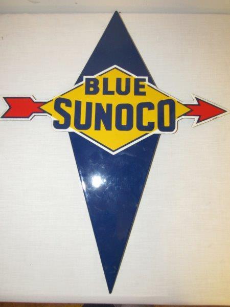 SSP Blue Sunoco pump plate. NOS (1 of 7)