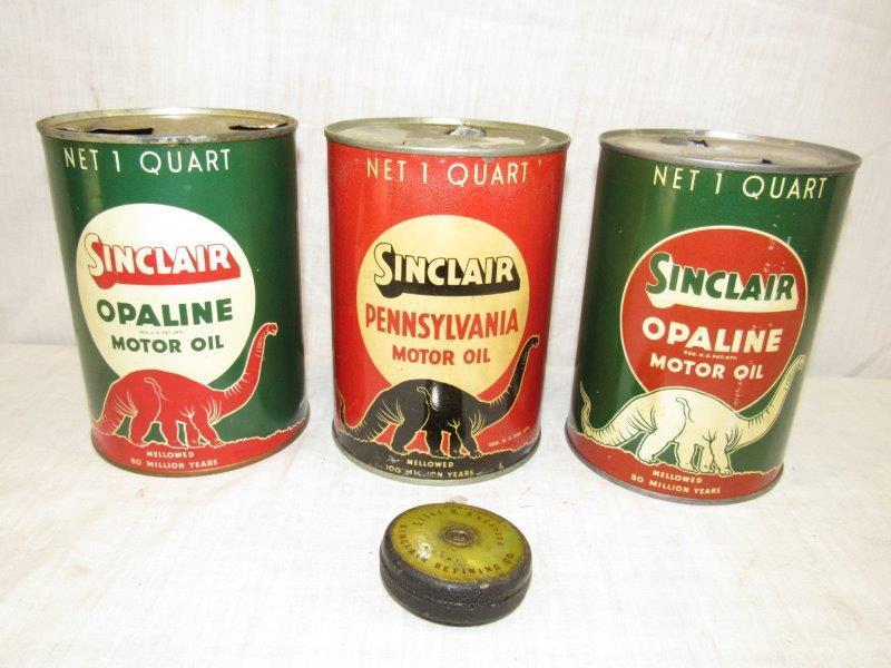 3 Sinclair 1 quart cans (1 of 4)