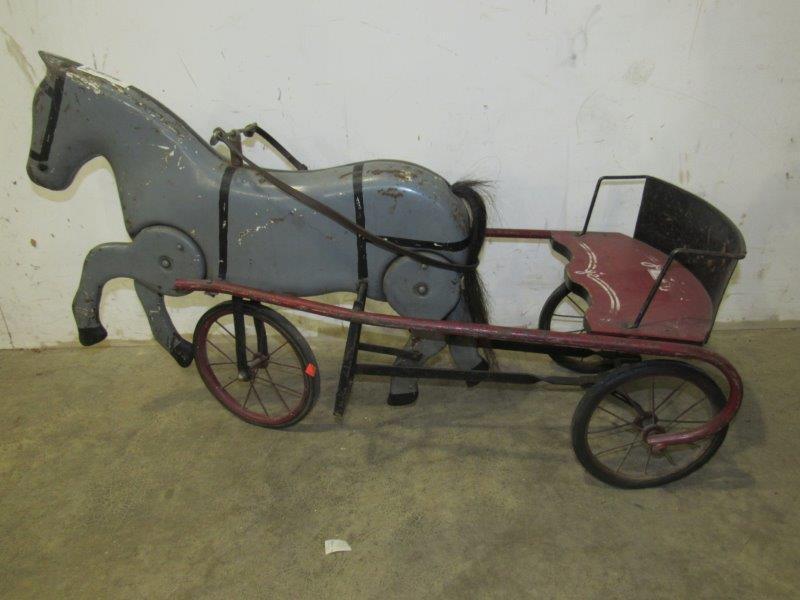 Early pedal horse and sulky (1 of 6)