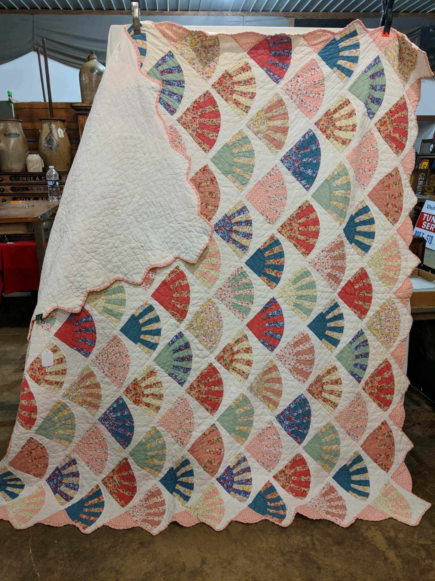 Vintage fan quilt (1 of 3)