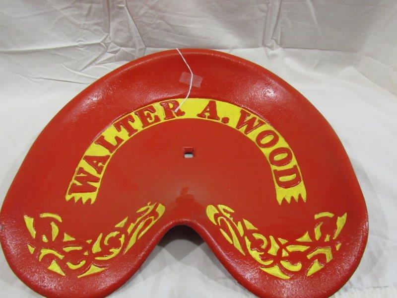 Walter A. Wood cast iron implement seat (1 of 4)