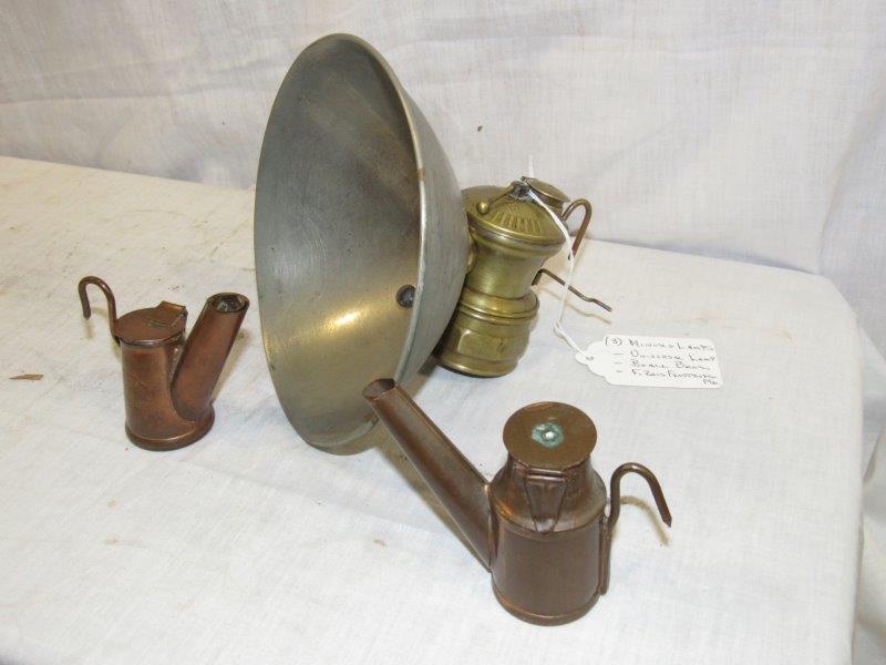 3 miners lamps (1 of 6)