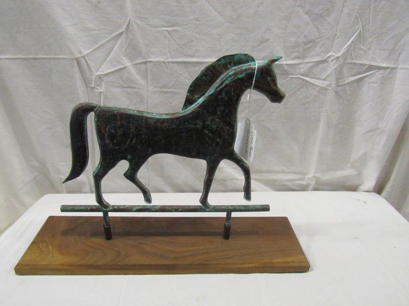 Copper horse weathervane (1 of 3)