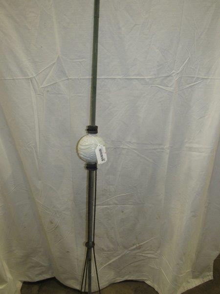 Copper lightning rod with moon and stars globe (1 of 4)