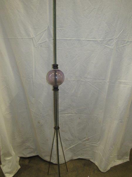 Copper lightning rod with glass globe (1 of 4)