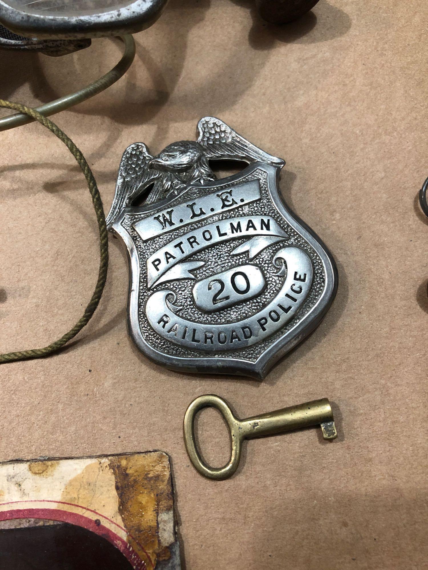 Wheeling & Lake Erie Railroad Patrolman Badge and (1 of 4)