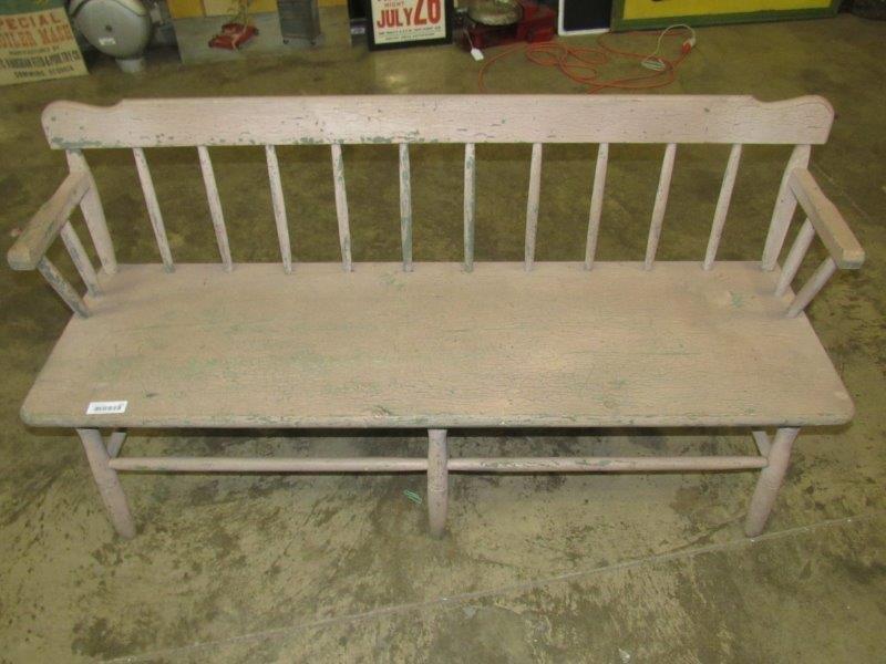 Primitive painted Deacons bench (1 of 4)