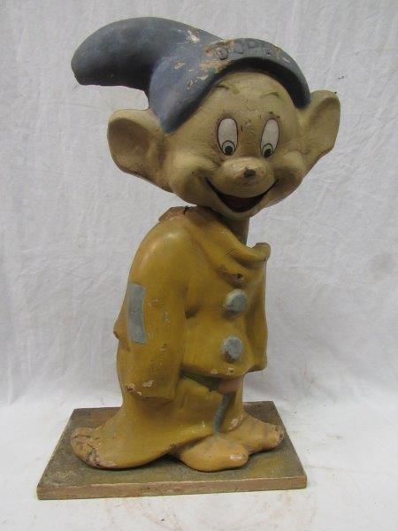 General store mechanical "Dopey" paper mache figure (1 of 11)