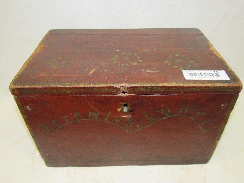 Early tole painted safety box (1 of 5)