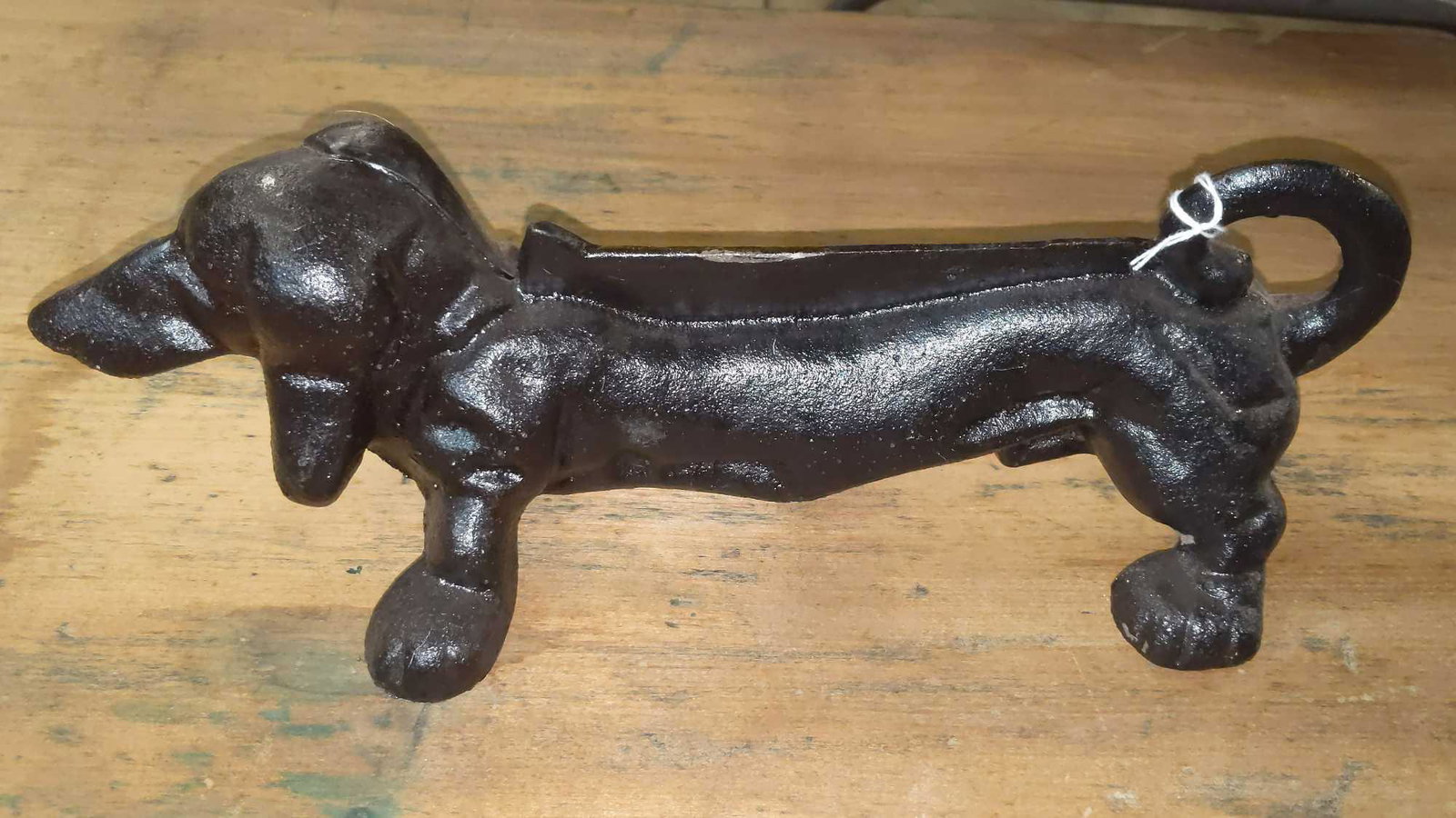 Cast iron Dachshund boot scraper: Approximately 13 in Long 5 in tall