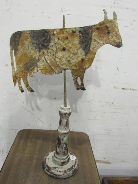 Holstein metal topper: 23" h approx.
