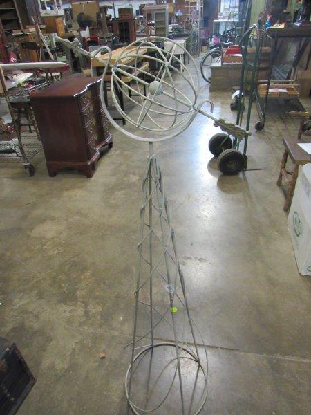 Garden art sundial: 54 in tall