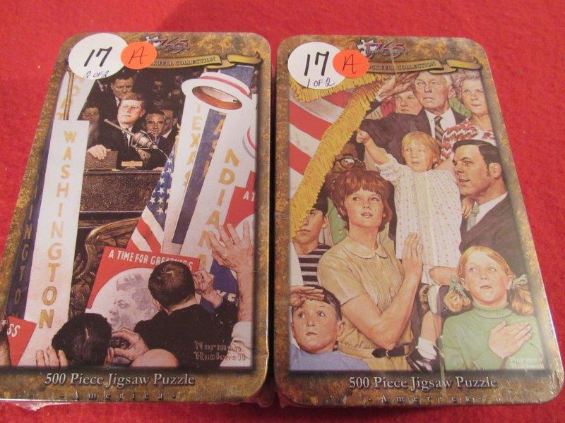 2 Presidential jigsaw puzzles never opened in case: These are NIB