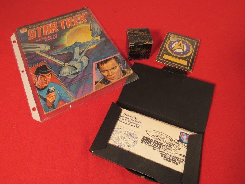 4 pce Star Trek lot including Comic book, book plates, (1 of 12)