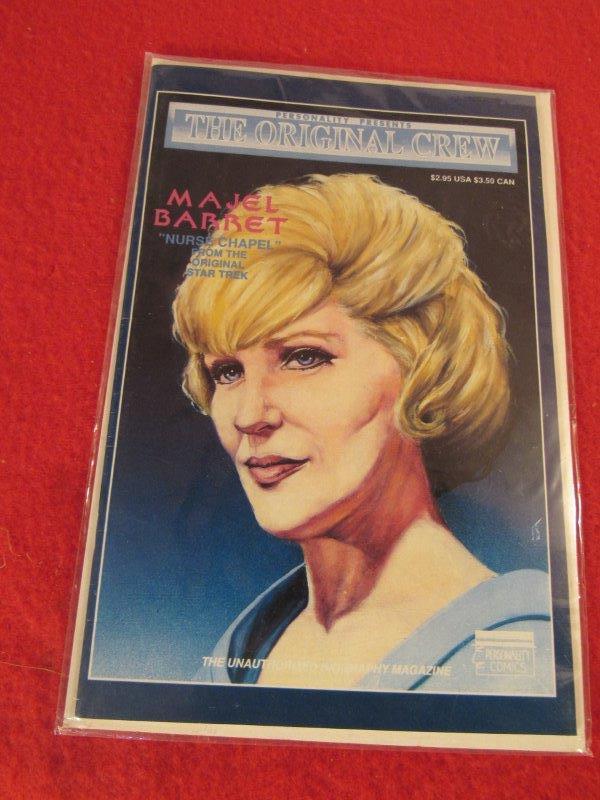 The Original Crew Majel Barret Nurse Chapel booklet: Nurse Chapter edition from the Original Star Trek in plastic sleeve 1982 in great condition as seen in photos