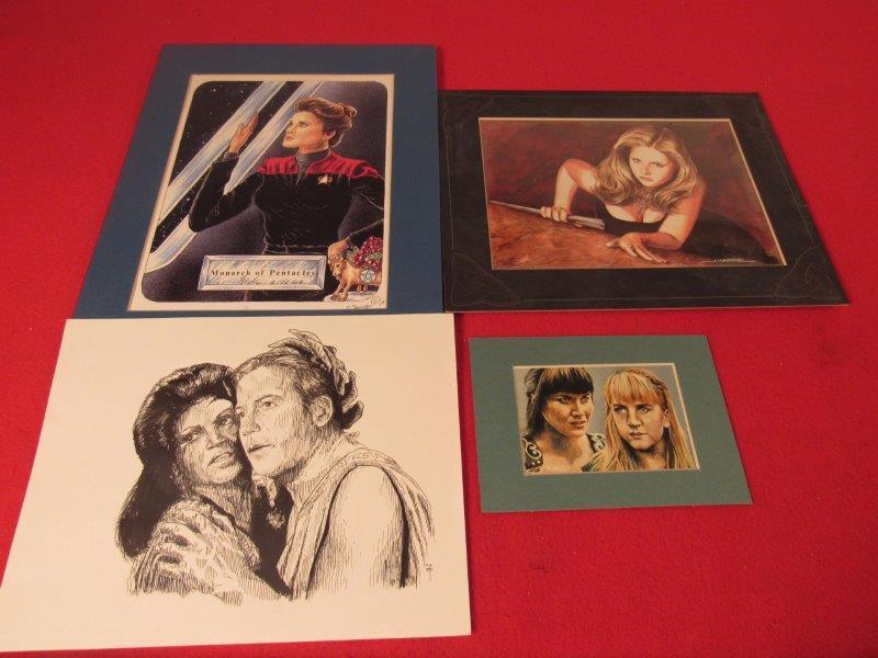 4 pce Lot of Star Trek Lithographs and Prints signed (1 of 16)