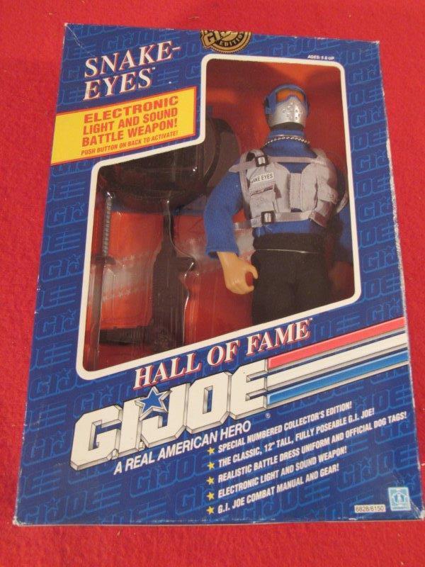 Hall of Fame GI JOE Snake Eyes action figure NIB never (1 of 6)