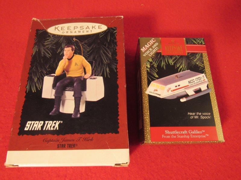 2 pce Hallmark Keepsake Star Trek ornaments NIB (1 of 5)