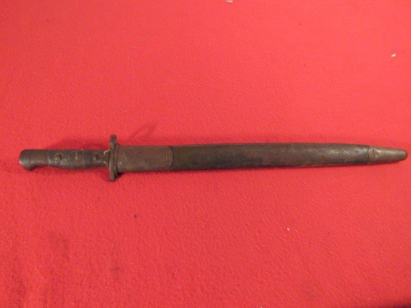 EARLY AN1775 PATTERN 1907 BAYONET IN SCABBARD BY (1 of 10)