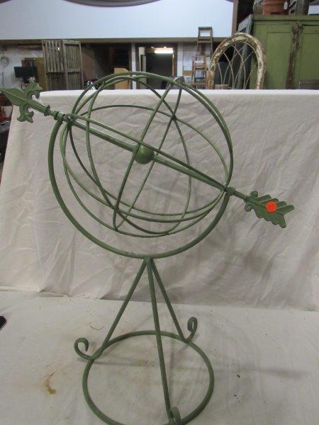 Wrought iron garden art sundial (1 of 3)