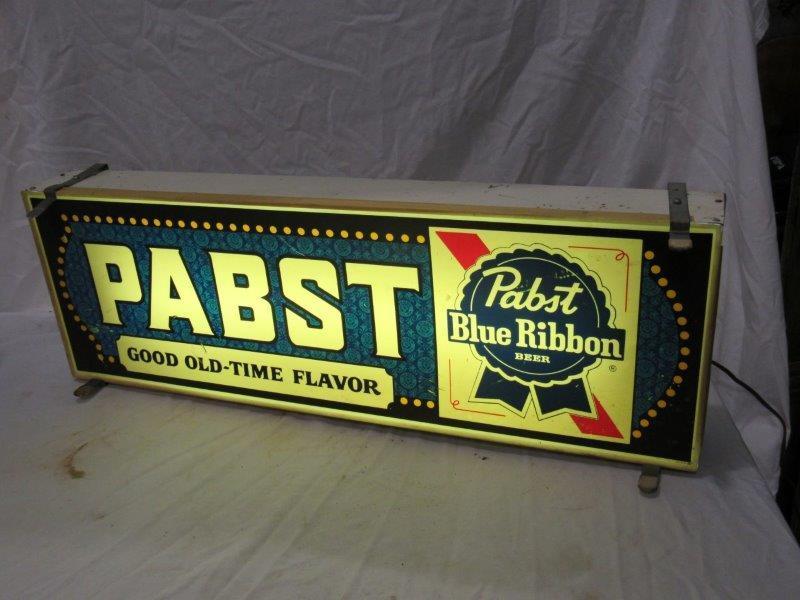 Pabst Blue ribbon beer light-up sign (1 of 3)