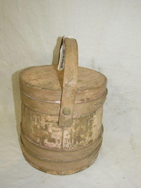 Incredible salmon painted firkin bucket (1 of 4)