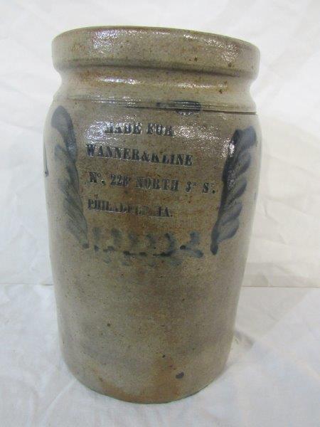Wanner & Kline decorated stoneware jar (1 of 7)