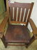 Gustav Stickley Oak rocking chair - 2