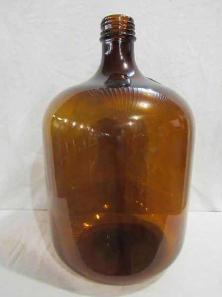 5 gallon Amber glass jug (1 of 3)