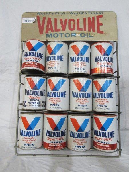 Valvoline motor oil display with 12 cans (1 of 10)