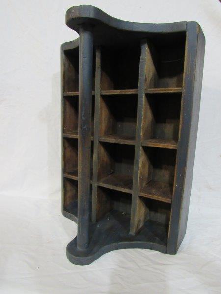 Nice Comparted  blue painted carrier (1 of 7)