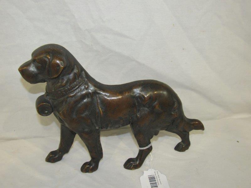 St. Bernard Door Stop: Brass/ Bronze?? 12" l x 8 1/2" h 