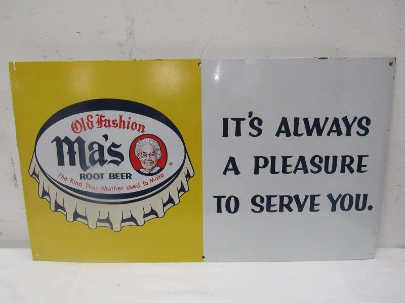 SST Old Fashion Ma's Root Beer  sign (1 of 6)