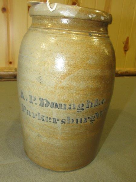 1- gal. A.P. Donaghho stoneware jar (1 of 6)