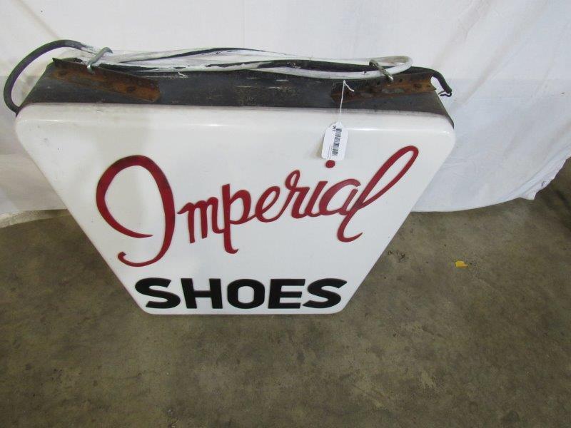 Two sided Imperial Shoes lighted sign (1 of 3)